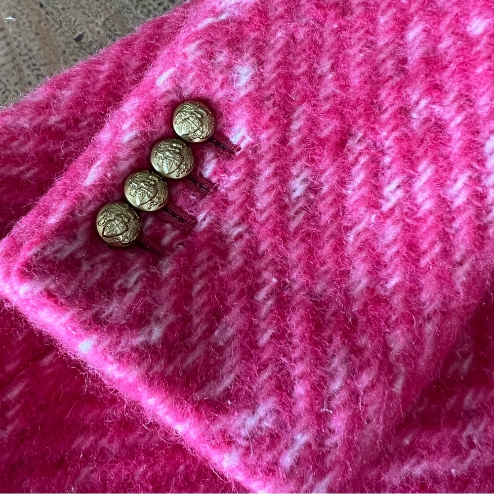 J Crew Diamond Tweed Peacoat in Pink 2 - Picture 11 of 15